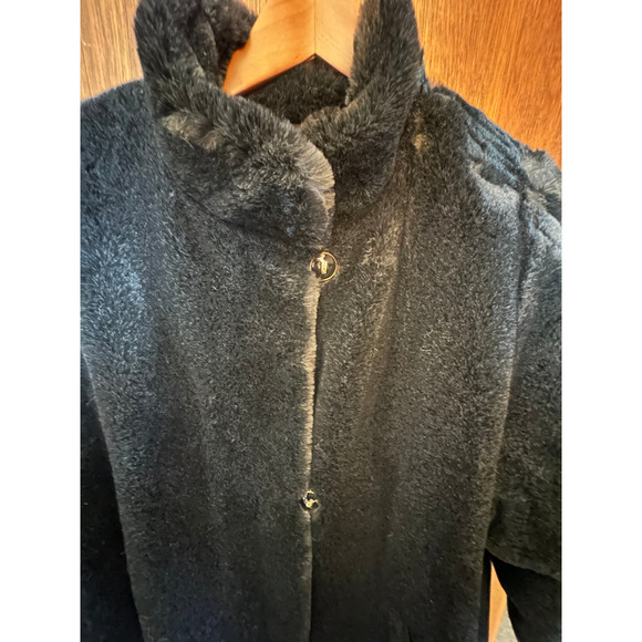 ST JOHN BY MARIE GRAY REVERSIBLE FUR COAT EUC; SIZE L - Picture 6 of 9